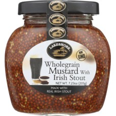 LAKESHORE: Dressing Wholegrain Mustard with Irish Stout, 7.23 oz