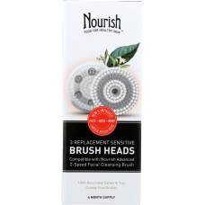 NOURISH: Facial Cleansing Brush 3 Pack, 1 ea