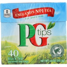 PG TIPS: Tea Black Pyramid Bags, 40 bg