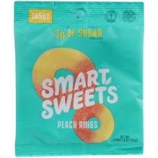 SMARTSWEETS: Peach Rings Candy, 1.8 oz