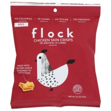 FLOCK: Crisps Chicken Bbq, 2.5 OZ