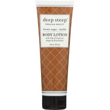DEEP STEEP: Body Lotion Brown Sugar Vanilla, 8 oz