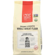 ONE DEGREE: Flour Whole Wheat Sprouted Organic, 32 oz
