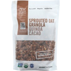 ONE DEGREE: Sprouted Oat Granola Quinoa Cacao, 11 oz
