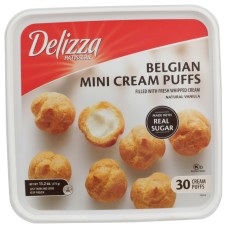 DELIZZA: Belgian Mini Cream Puffs, 13.20 oz
