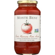 MONTE BENE: Sauce Pasta Garlic Marinara, 24 oz