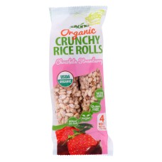 JAYONE: Crunchy Rice Roll Chocolate Strawberry, 2.1 oz