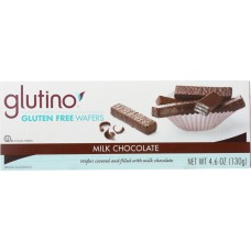 GLUTINO: Gluten Free Wafers Chocolate Covered, 4.6 oz