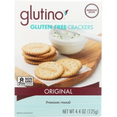 GLUTINO: Gluten Free Crackers Original, 4.4 oz