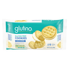 GLUTINO: Gluten Free Cookies Vanilla Creme, 10.5 oz