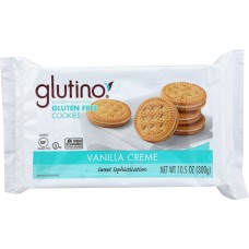 GLUTINO: Gluten Free Cookies Vanilla Creme, 10.6 oz