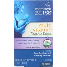MOMMYS BLISS: Multivitamin Drops Organic, 1 fo