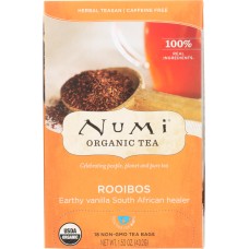 NIMI TEAS: Organic Rooibos Tea 18 Tea Bags, 1.52 oz