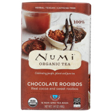 NUMI ORGANIC TEA: Indulgent Tea Chocolate Rooibos, 12 Tea Bags