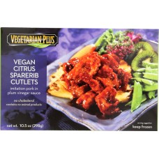 VEGETARIAN PLUS: Vegan Citrus Sparerib Cutlets, 10.50 oz