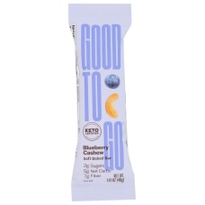 GOOD TO GO: Keto Blueberry Cashew Soft Baked Bar, 1.41 oz