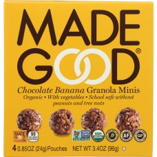 MADEGOOD: Chocolate Banana Granola Minis, 3.4 oz