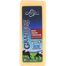 GRAZIERS: Milk Raw Sharp Cheddar, 8 oz