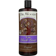 DR. WOODS: Pure Black Soap, 32 Oz