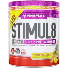 FINAFLEX: STIMUL8, Original Super Pre Workout Powder Fruit Punch, 240 gm