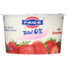 FAGE TOTAL GREEK: Strawberry Yogurt Total 0%, 5.3 oz