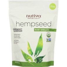 NUTIVA: Organic Raw Shelled Hempseed, 8 oz