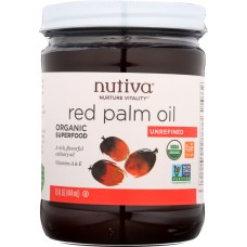 NUTIVA: Organic Red Palm Oil Unrefined, 15 oz