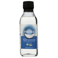 NUTIVA: Organic Liquid Coconut Oil, 8 oz