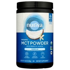 NUTIVA: Powder MCT Vanilla, 10.6 oz