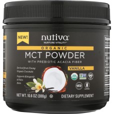 NUTIVA: Powder MCT Vanilla, 10.6 oz