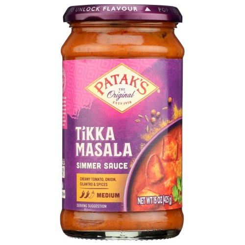 PATAK'S: Tikka Masala Simmer Sauce, 15 Oz