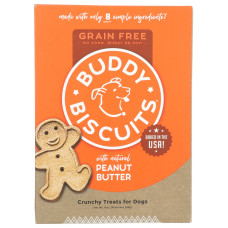 BUDDY BISCUITS: Baked Peanut Butter Dog Biscuits, 14 oz