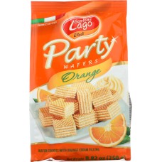 GASTONE LAGO: Orange Wafers Party Bag, 8.82 oz