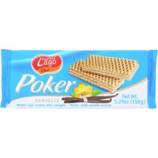 GASTONE LAGO: Cookie Vanilla Cream Wafer Poker, 5.29 oz