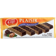 GASTONE LAGO: Dark Chocolate Coated Wafer Filled with Cocoa Cream, 4.23 oz