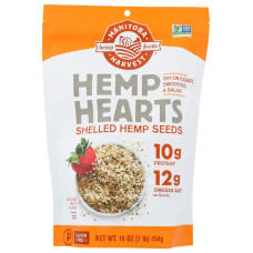 MANITOBA HARVEST: Hemp Hearts Natural Raw Shelled Hemp Seed, 16 oz