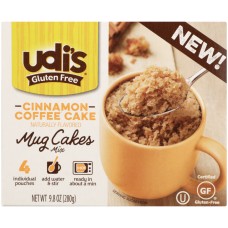 UDIS: Cinnamon Coffee Mug Cake Mix Gluten Free, 9.8 oz