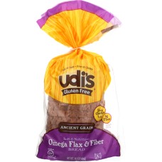 UDIS: Ancient Grain Omega Flax & Fiber Bread, 14.2 oz