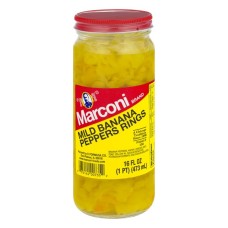 MARCONI: Pepper Banana Mild Rings, 16 oz