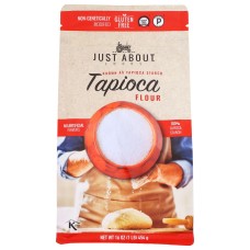 JUST ABOUT FOODS: Flour Tapioca, 1 lb