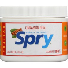 SPRY: Chewing Gum Cinnamon 100 Pieces, 108 Gm