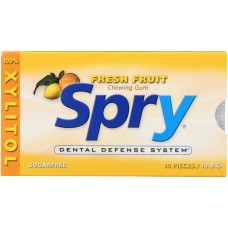 SPRY: Chewing Gum Fresh Fruit, 10 Pieces