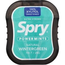 SPRY: Wintergreen Xylitol Power Mints, 70 pc