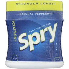 SPRY: Stronger Longer Peppermint Xylitol Gum, 55 pc