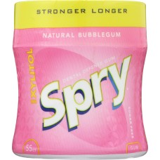 SPRY: Stronger Longer Bubble Gum Xylitol Gum, 55 pc