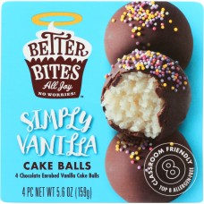 BETTER BITES: Vanilla Cake Balls 4-pack, 5.2 oz
