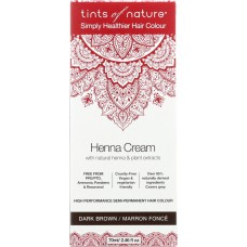 TINTS OF NATURE: COLOUR HAIR HENA CRM DK BROWN (2.460 FO)