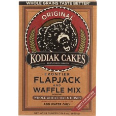 KODIAK CAKES: Frontier Flapjack and Waffle Mix Whole Wheat Oat & Honey, 24 oz