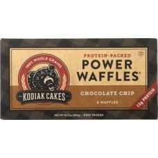 KODIAK: Power Waffles Chocolate Chip, 10.72 oz