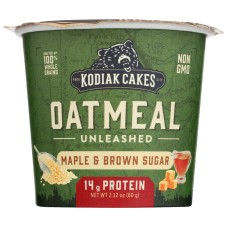 KODIAC CAKES: Maple Brown Sugar Oatmeal Cup, 2.12 oz